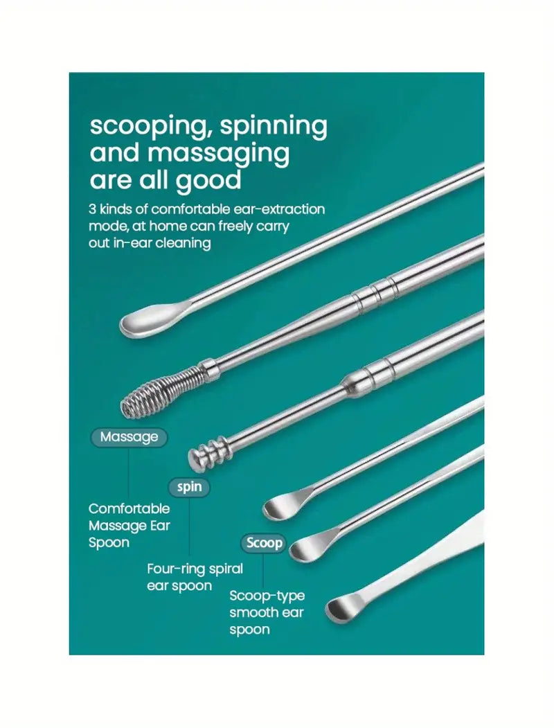 ZUCUR Ear Wax Removal Tool Set: Professional Cleaning Solution