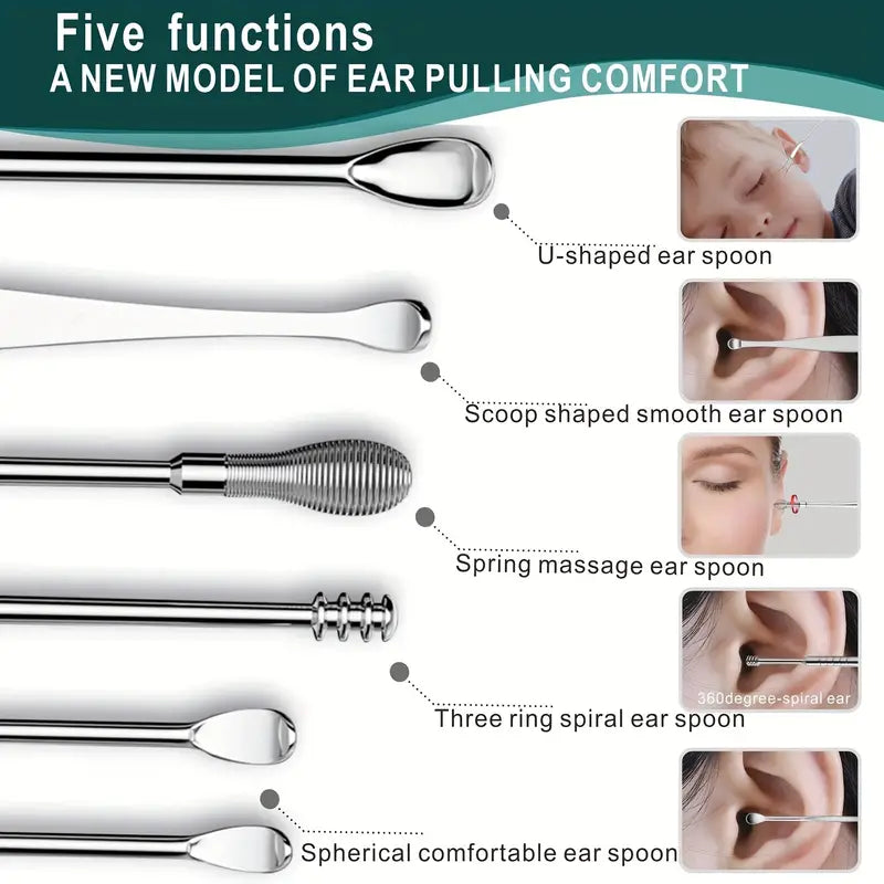 ZUCUR Ear Wax Removal Tool Set: Professional Cleaning Solution