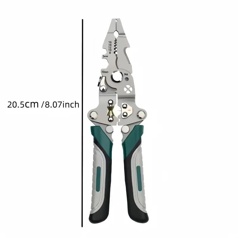 ZUCUR Multifunction Wire Stripper Cutter Crimper Tool Wire Cutter Wire Crimper Cable Stripper Wiring Tools
