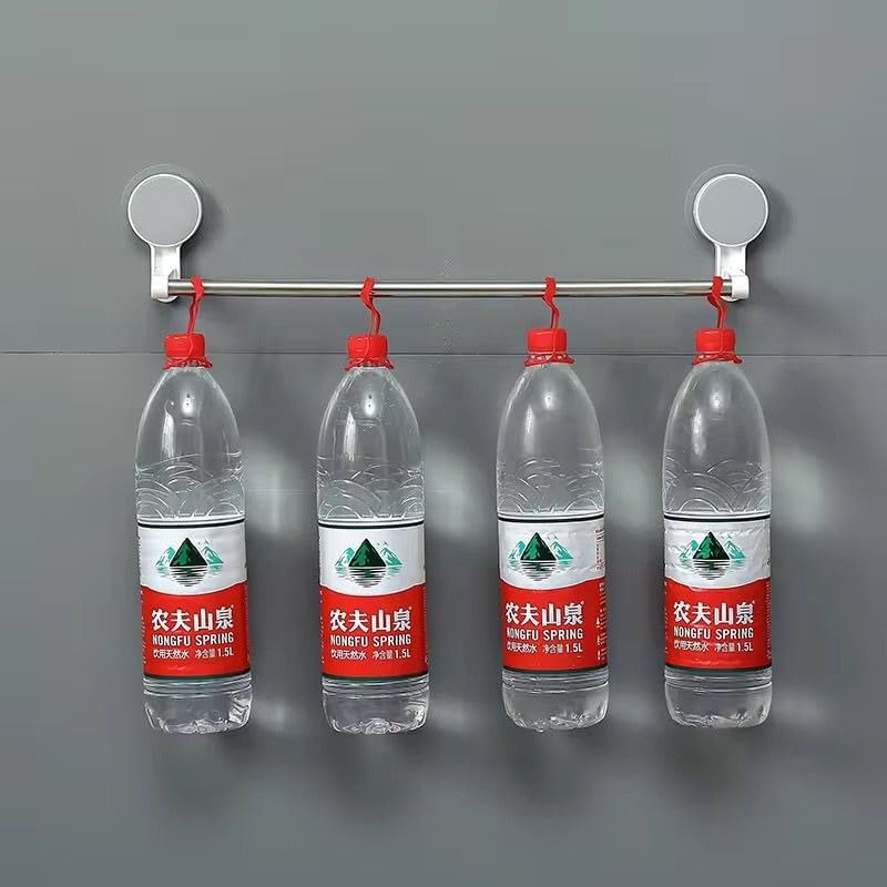 ZUCUR Towel Holder in Bathroom Hangers for Clothes Towel Stand Towel Napkin Holder Wall Mounted Self Adhesive