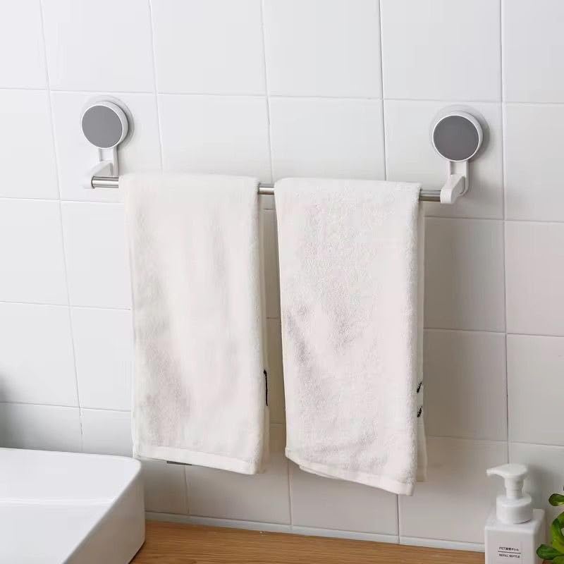 ZUCUR Towel Holder in Bathroom Hangers for Clothes Towel Stand Towel Napkin Holder Wall Mounted Self Adhesive