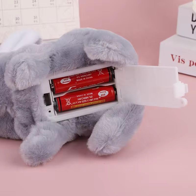 ZUCUR Cute White Plush Rabbit Toy – Soft & Fluffy Bunny for Kids