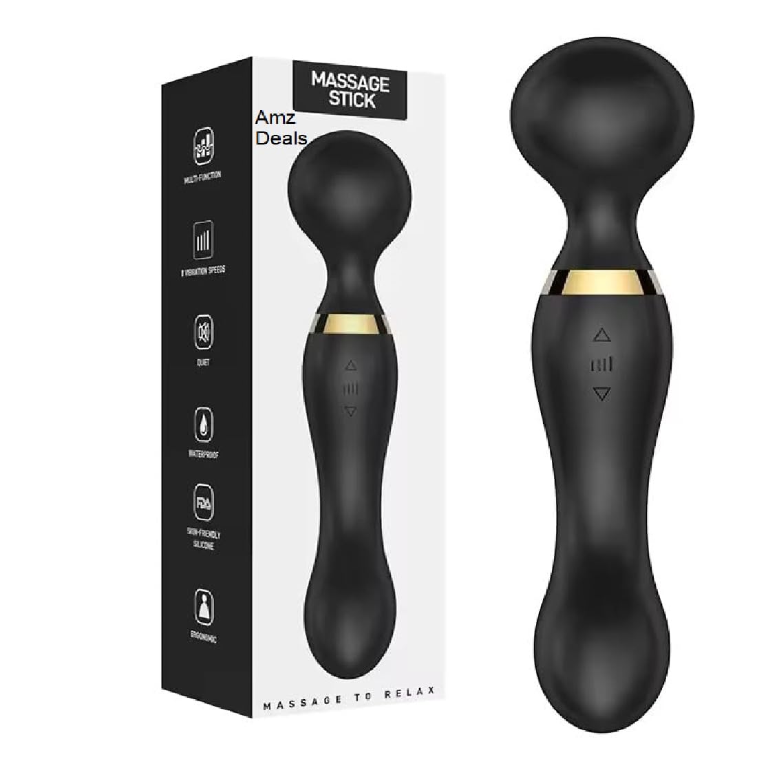 Personal Handheld Body Massager – Multi-Speed Rechargeable Full-Body Relaxation Wand