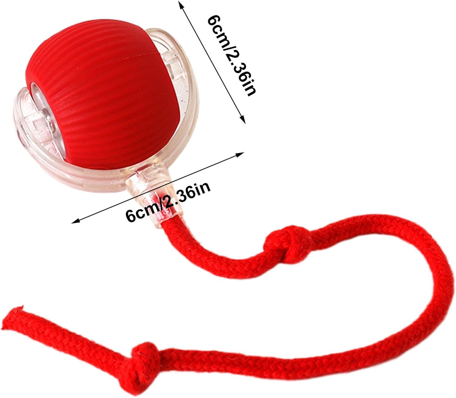 ZUCUR Interactive Cat Rope Ball Toy – Fun Rolling Training Ball for Active Cats & Kittens