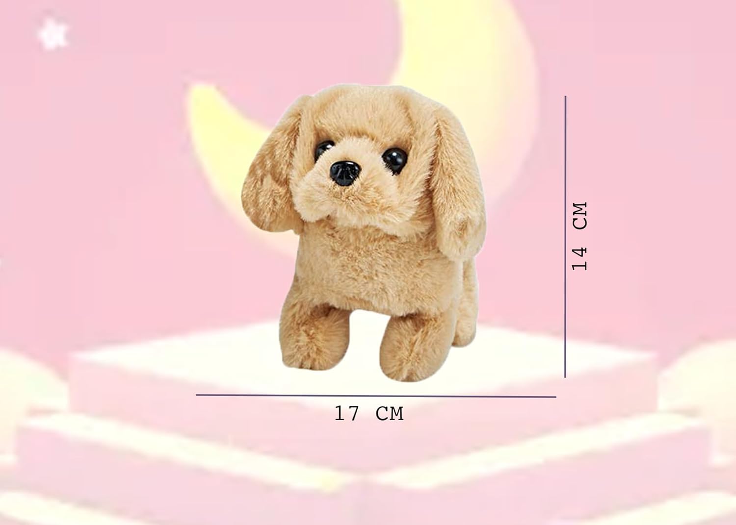 Cute Fluffy Plush Dog Toy – Soft & Adorable Stuffed Puppy for Kids