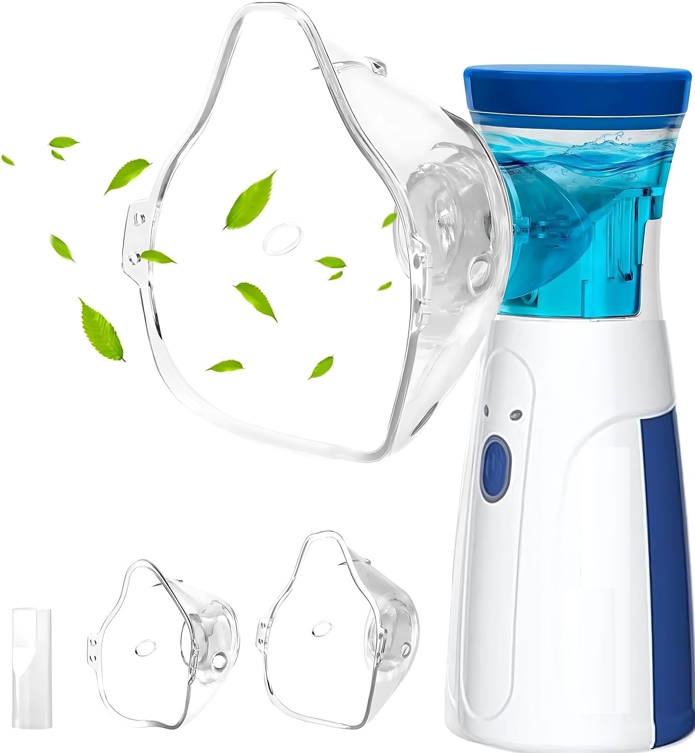 ZUCUR Portable Mist Inhaler with Adult & Child Masks – Handheld Cool Mist Humidifying Device