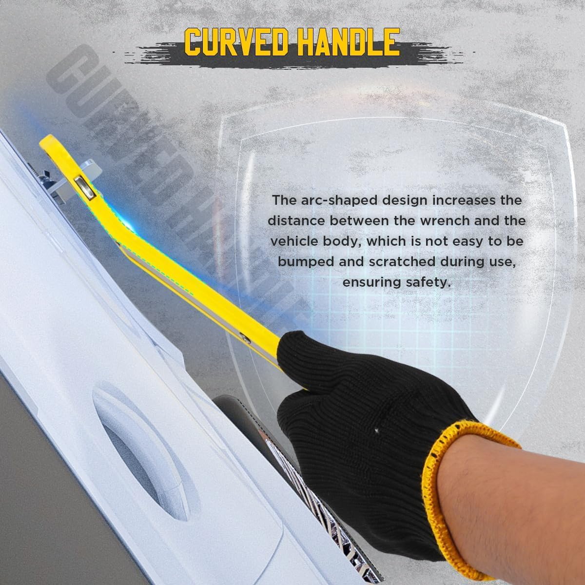 ZUCUR Heavy-Duty Bicycle Pedal Wrench Ratcheting Crank & Pedal Removal Tool Multi-Purpose Bike Repair Spanner