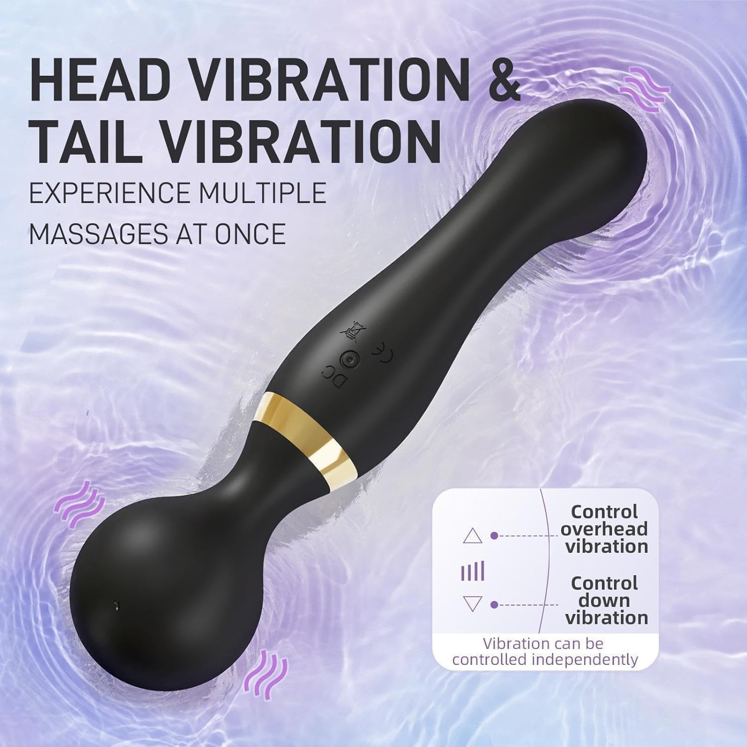 Personal Handheld Body Massager – Multi-Speed Rechargeable Full-Body Relaxation Wand