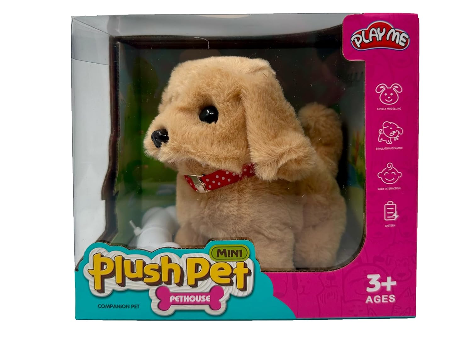 Cute Fluffy Plush Dog Toy – Soft & Adorable Stuffed Puppy for Kids