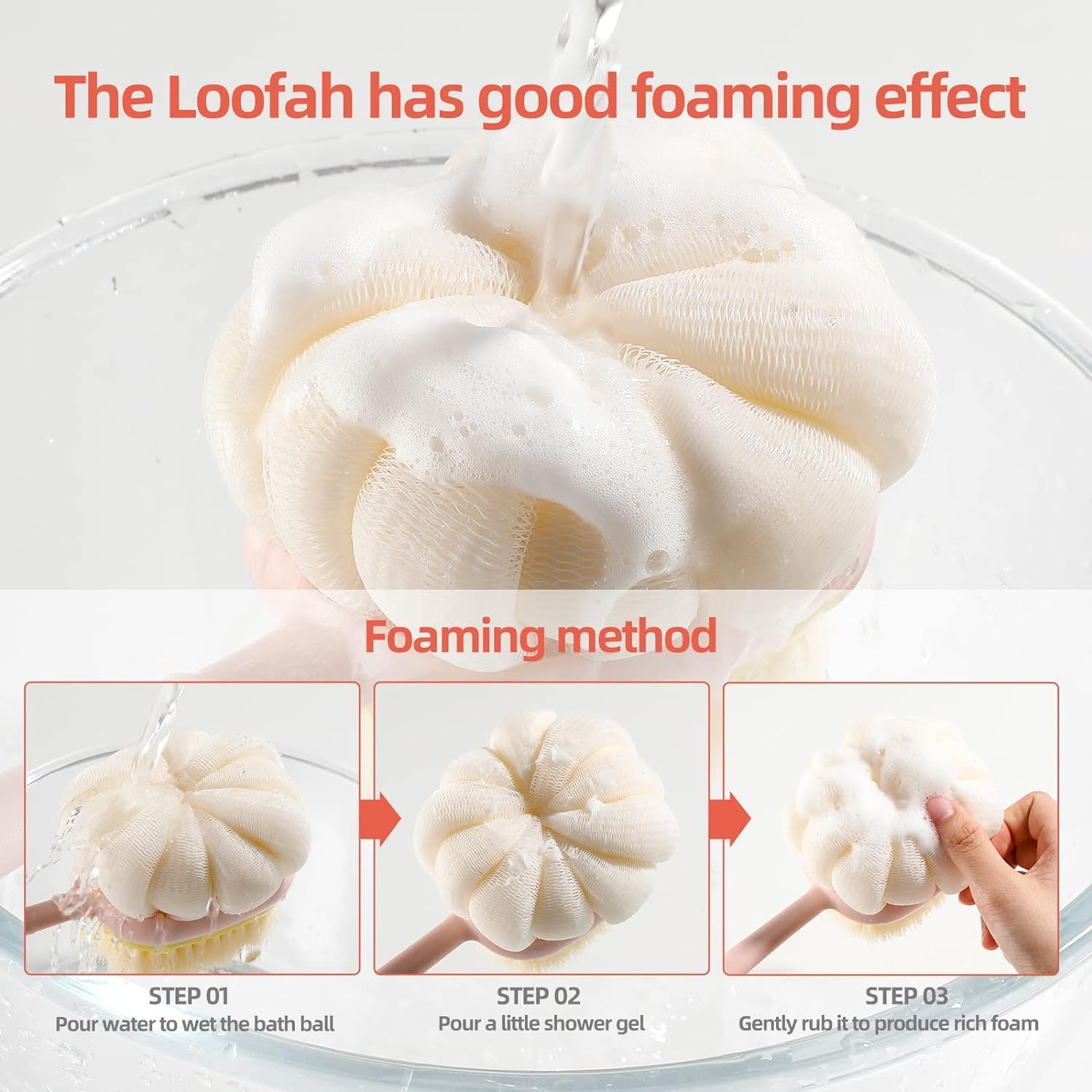 Premium Long Handle Bath & Body Scrubber – Dual-Sided Shower Brush