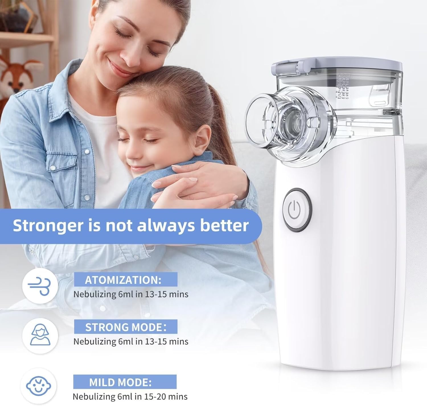 Portable Mesh Nebulizer Machine – Ultra-Fine Mist Inhaler for Adults & Kids