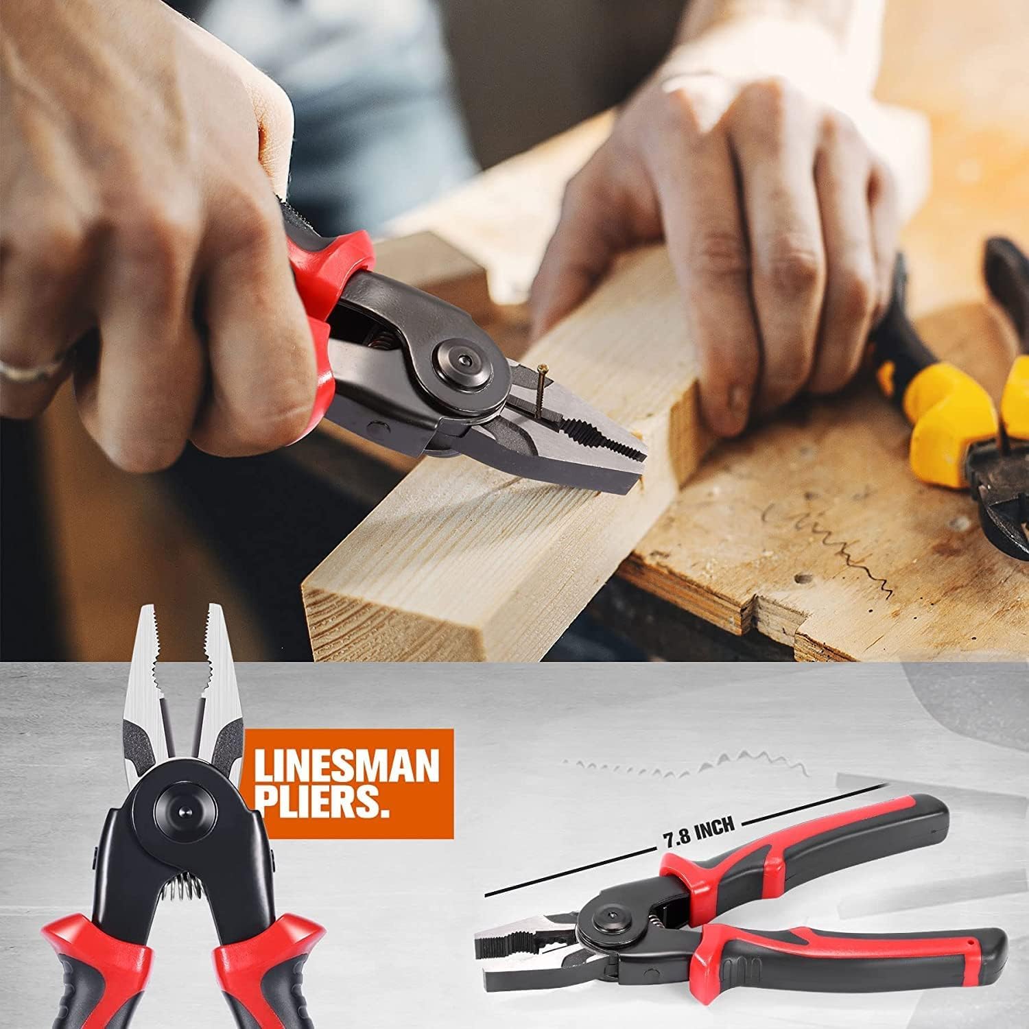 ZUCUR All in 1 Multifunction Stainless Steel Wire Stripper Wire Crimping Tool Wire Cutter, Wire Crimper Cable Stripper