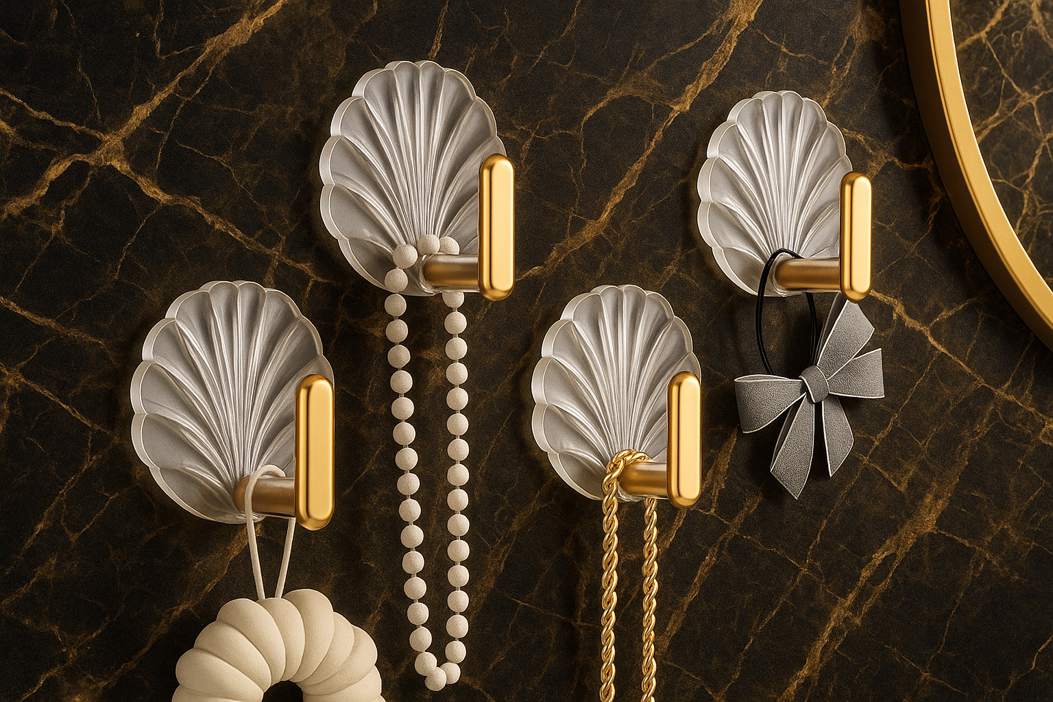 ZUCUR Adhesive Hooks For Hanging Heavy Duty Robe Towel Sticky Clear Hooks Waterproof Adhesive Wall Hooks