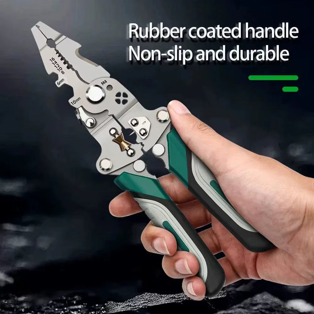 ZUCUR Multifunction Wire Stripper Cutter Crimper Tool Wire Cutter Wire Crimper Cable Stripper Wiring Tools