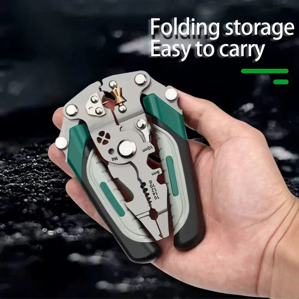 ZUCUR Multifunction Wire Stripper Cutter Crimper Tool Wire Cutter Wire Crimper Cable Stripper Wiring Tools