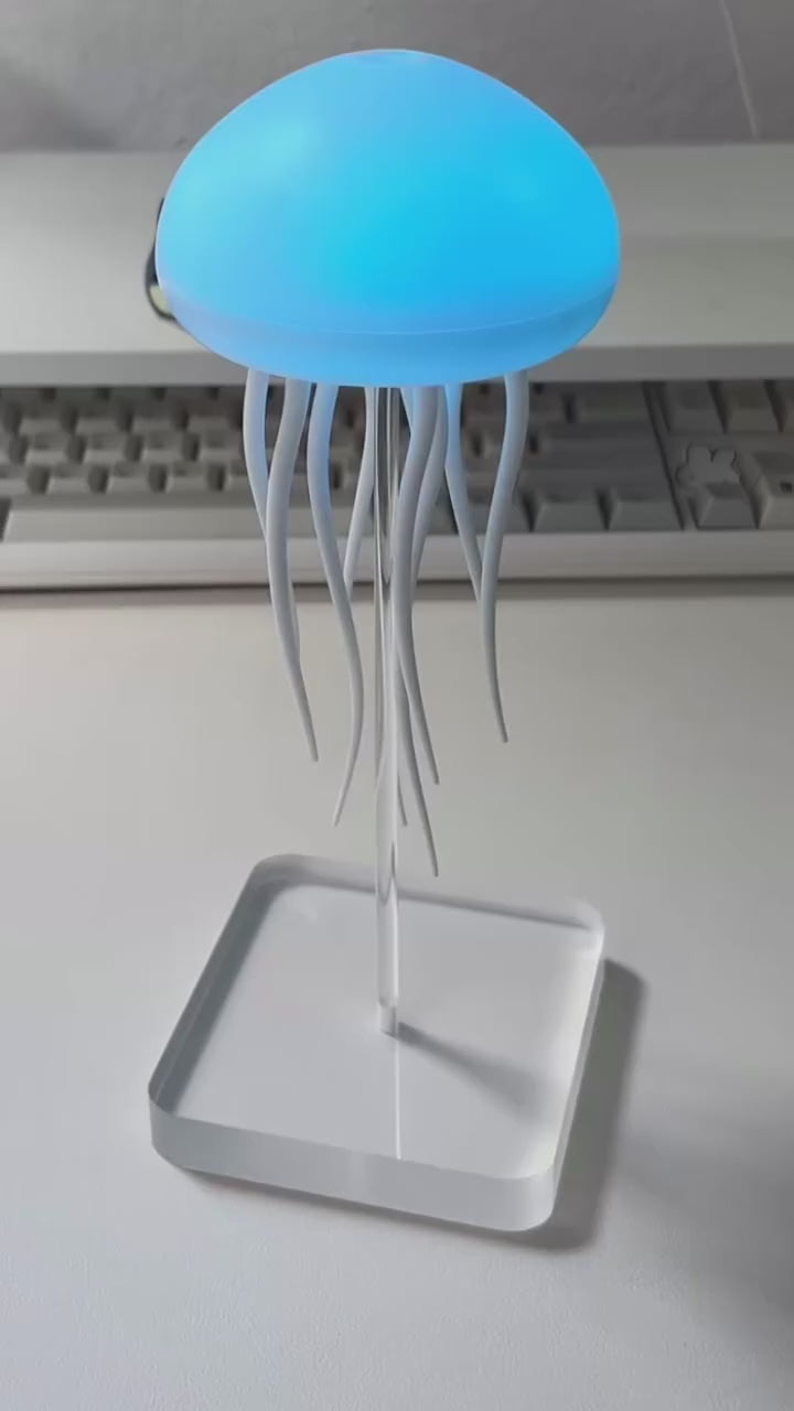 ZUCUR Soft Glow Jellyfish Table Lamp – USB LED Night Light