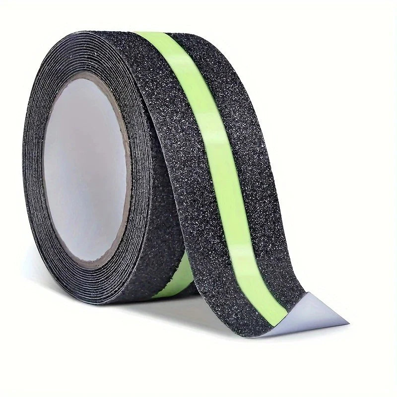 ZUCUR Anti-Slip Safety Grip Tape with High Visibility Glow , Ideal For Stairs & Floors-2 Inch x 5 Meters