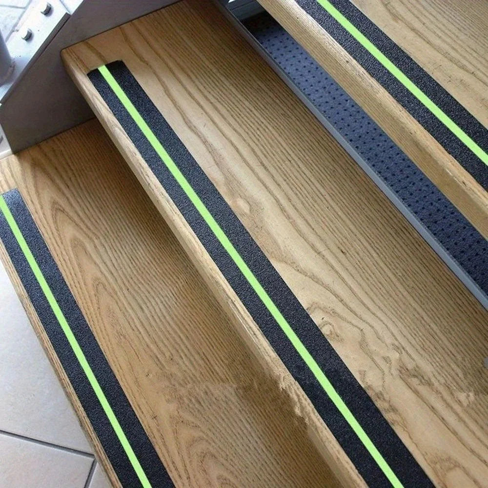ZUCUR Anti-Slip Safety Grip Tape with High Visibility Glow , Ideal For Stairs & Floors-2 Inch x 5 Meters